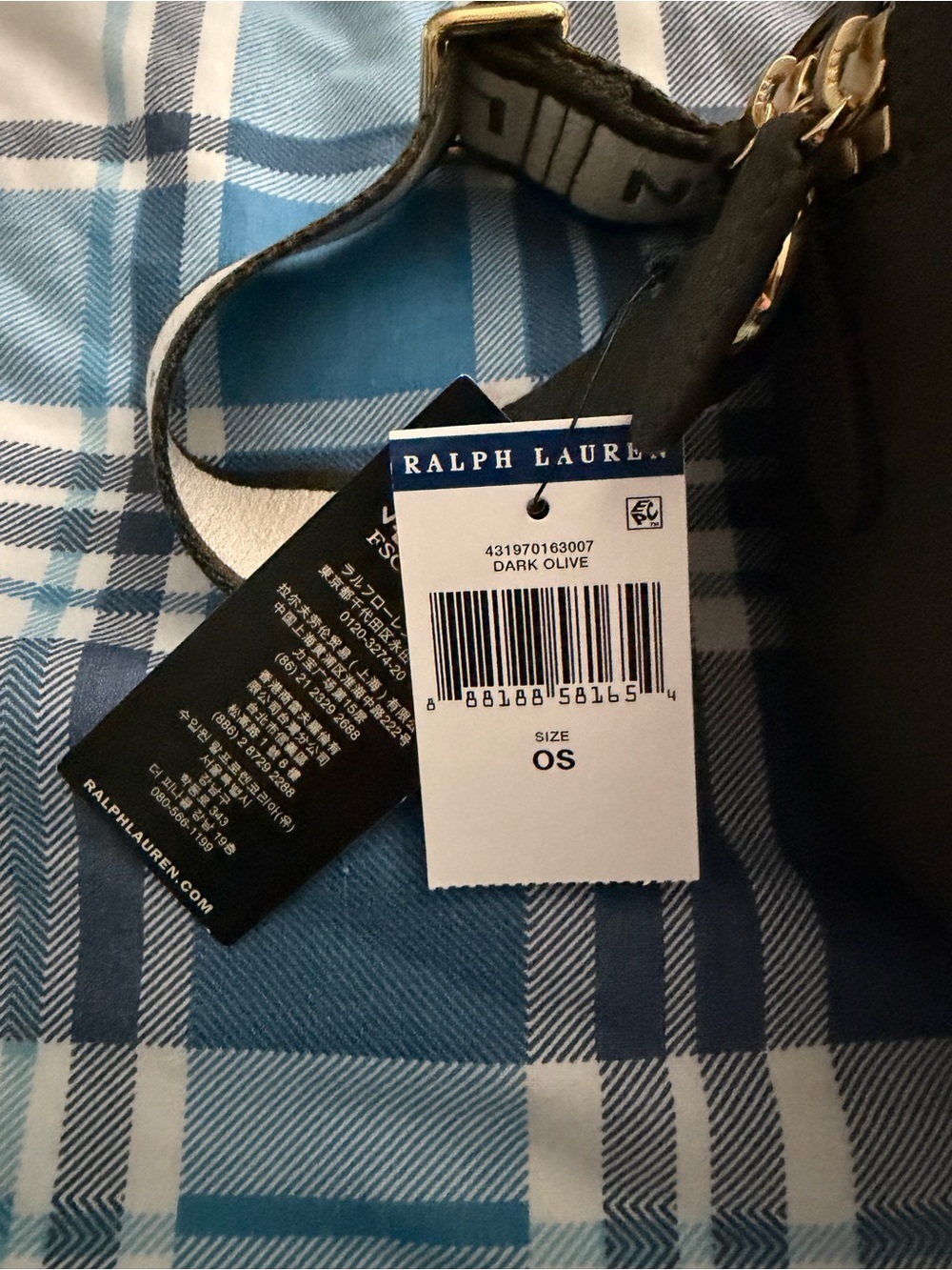 Brand New Lauren Ralph Lauren Crossbody Bag – Dark Olive (Tags Attached) - Picture 11 of 12